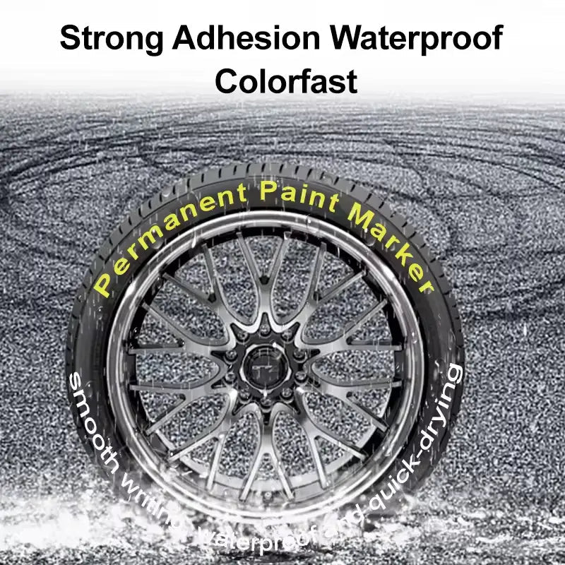 12Pcs Waterproof Permanent Paint Marker Pen for Car Tyre Tire Tread