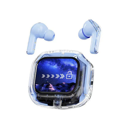 AI Translation in-Ear Bluetooth 5.4 Earbuds, Full-Color Touch Screen Case