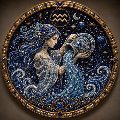 Premium 3D Pearlescent Zodiac Art Set