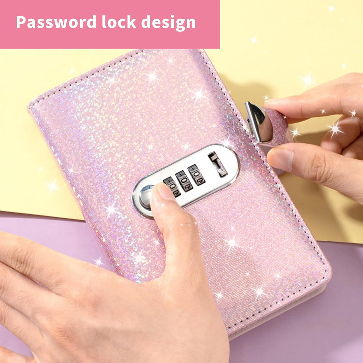100 Pockets Money Saving Challenge Book with Password Lock