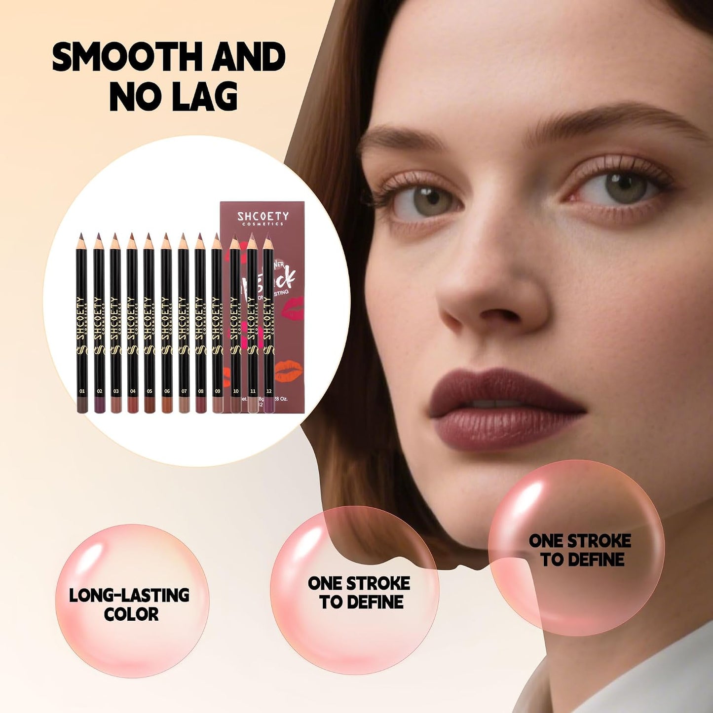 12 Colors Matte Lip Liner Set