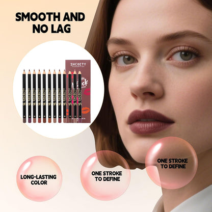 12 Colors Matte Lip Liner Set