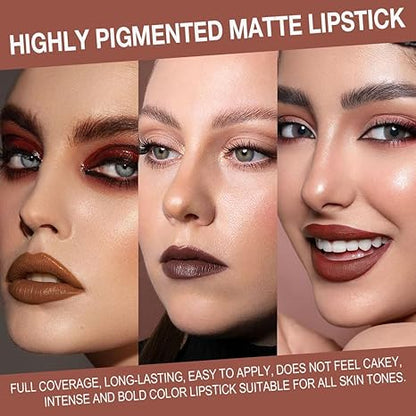 9 Pcs Matte Long-Lasting Waterproof Lip Liner & Lipstick Set