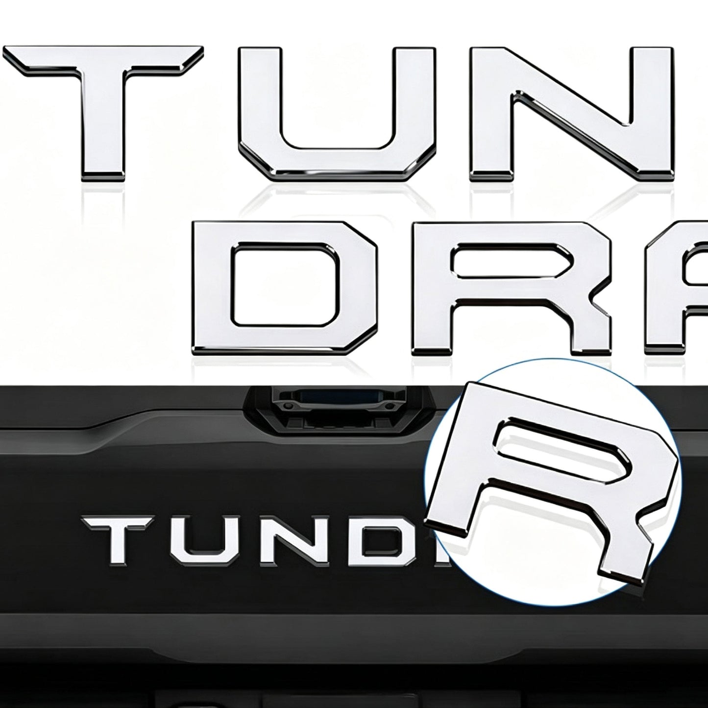 Premium Toyota Tundra Tailgate 3D Letter Insert Decals