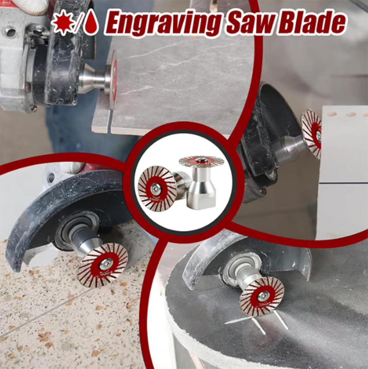 1.57"Mini Diamond Blade for Grinder, High Hardness Diamond Wheel with Removable Flange