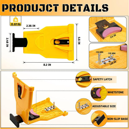Electric Chainsaw Teeth Sharpener, Portable Fast Grinding Tool