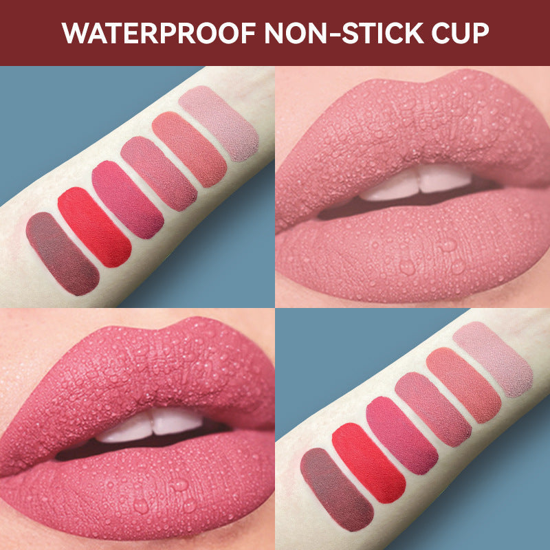 3 Colors Matte Liquid Lipstick Set, Velvet Smooth Nude Lip Gloss, Waterproof Moisturizing Long Lasting