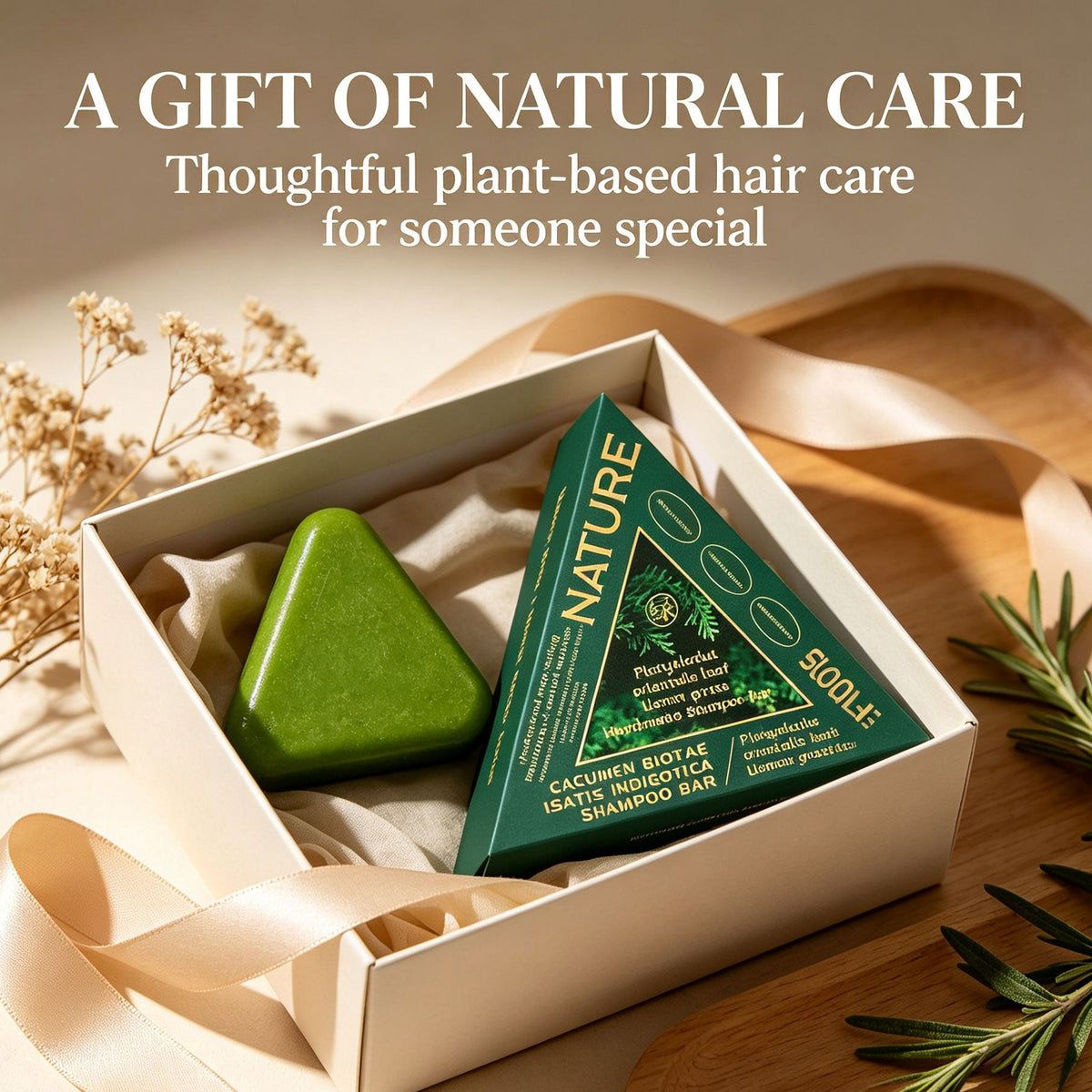 Handmade Natural Essential Oil Soap with Herb