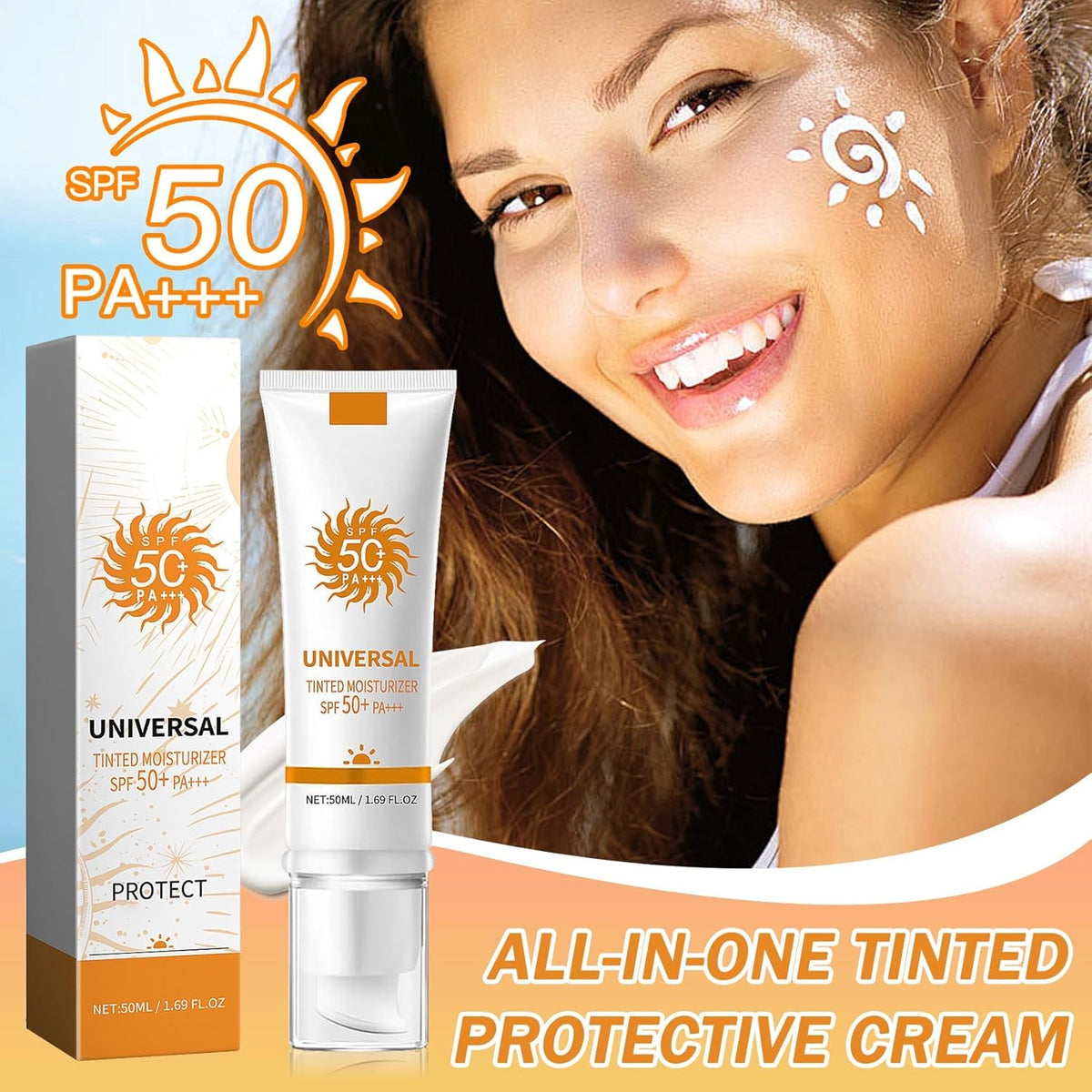 Long Lasting Moisturizing Sunscreen Cream SPF 50+ PA+++