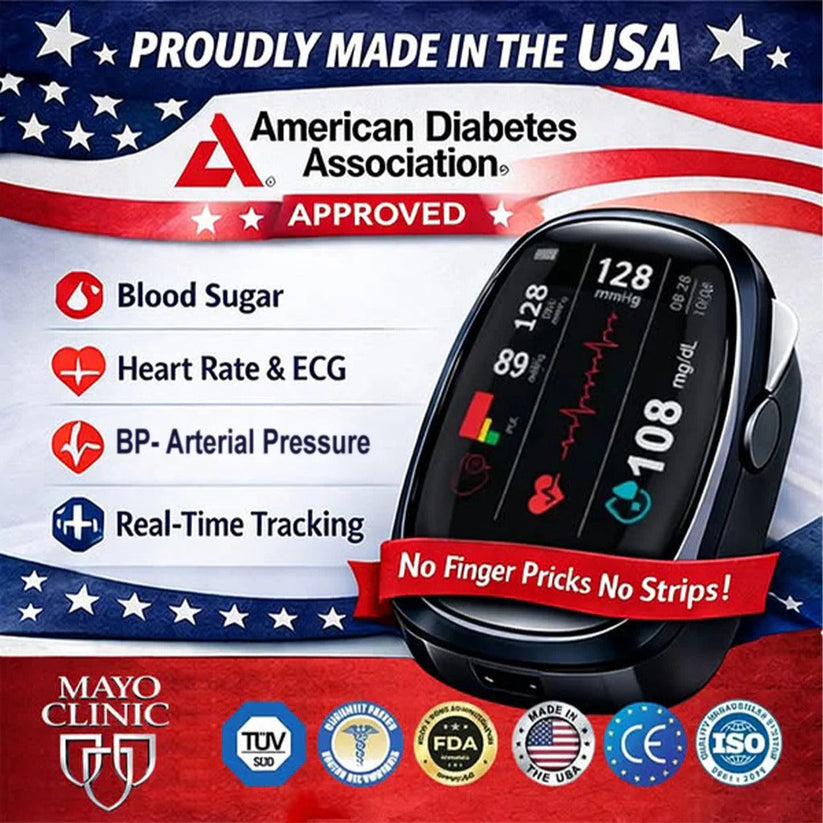 Non-Invasive Smart Blood Sugar Tracking Device 99.9% Accuracy