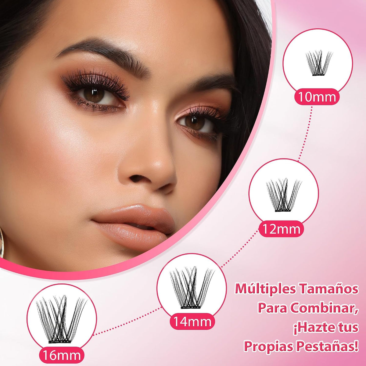 Self-Adhesive False Eyelash Set with Tweezers