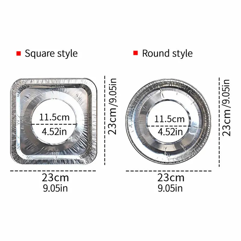 10PCS Aluminum Foil Gas Stove Burner Covers