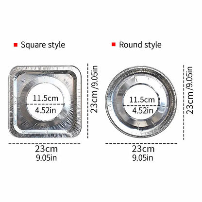 10PCS Aluminum Foil Gas Stove Burner Covers