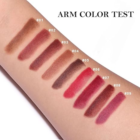 9 Pcs Matte Long-Lasting Waterproof Lip Liner & Lipstick Set