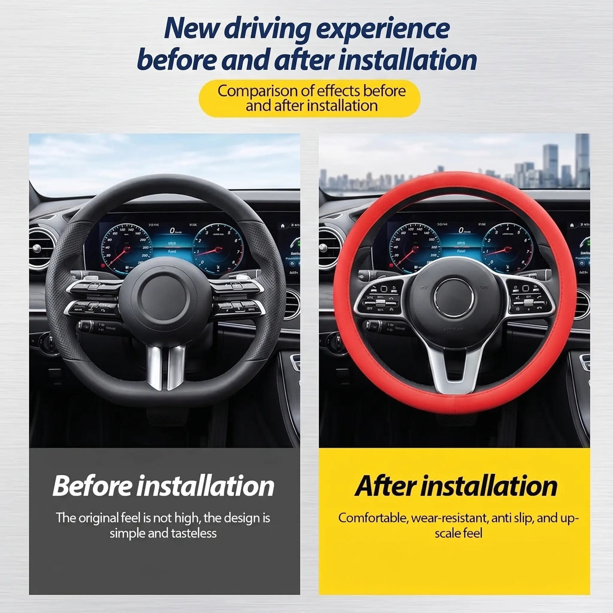 Universal Non-Slip Silicone Steering Wheel Cover