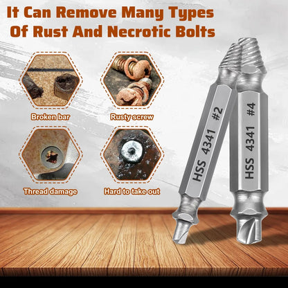 6PCS Damaged Screw Extractor Set