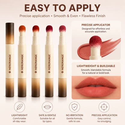 4-Piece Velvet Matte Lip Crayon Set – Waterproof, Kiss-Proof, and Smudge-Proof Lip Makeup Collection