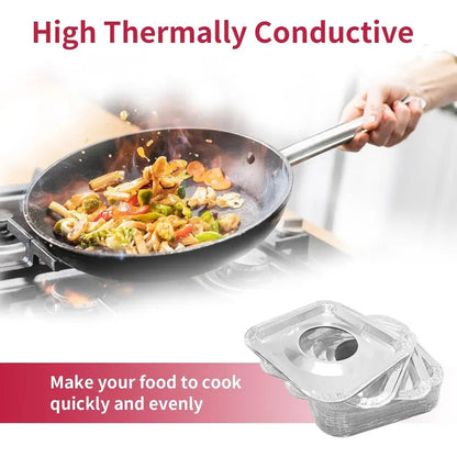 10PCS Aluminum Foil Gas Stove Burner Covers