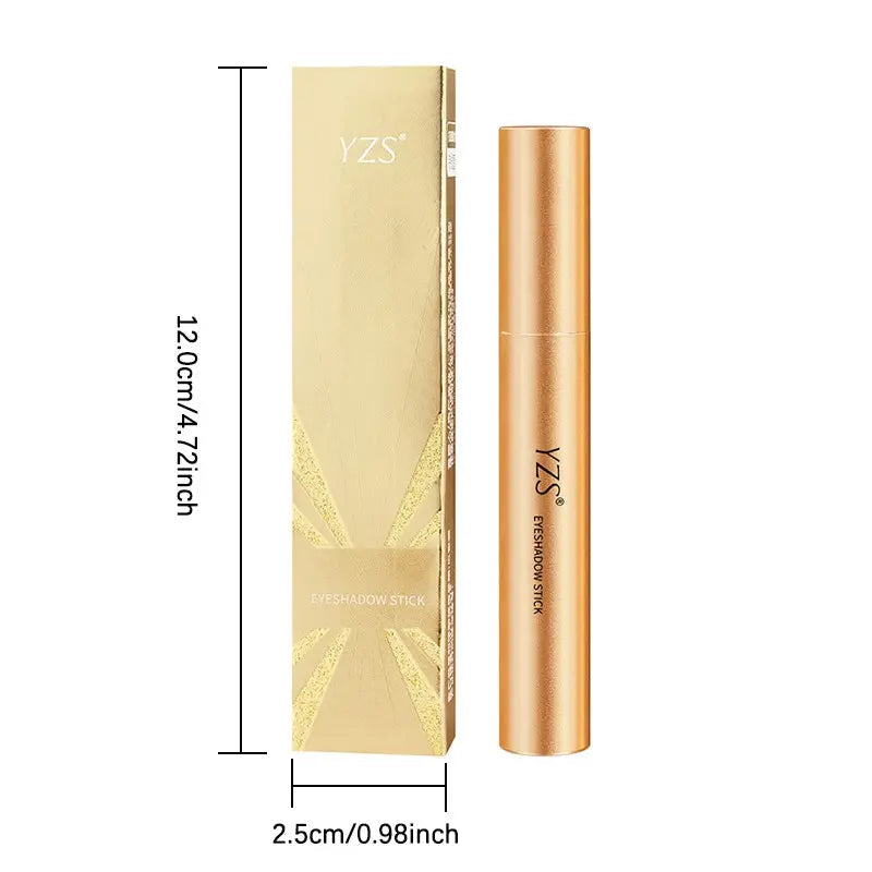 Three-Color Eyeshadow Stick, Fine Shimmer Gradient Contour Highlighter