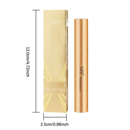 Three-Color Eyeshadow Stick, Fine Shimmer Gradient Contour Highlighter