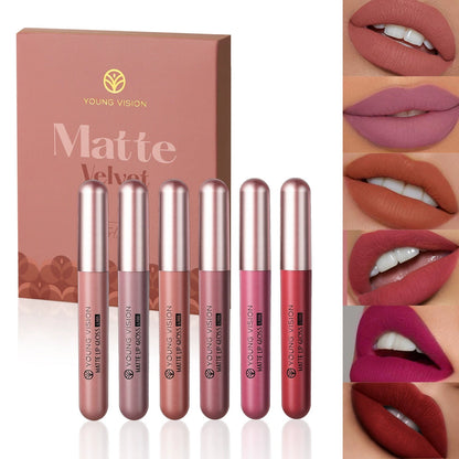 YOUNG VISION 6-Pc Matte Nude Liquid Lipstick Set