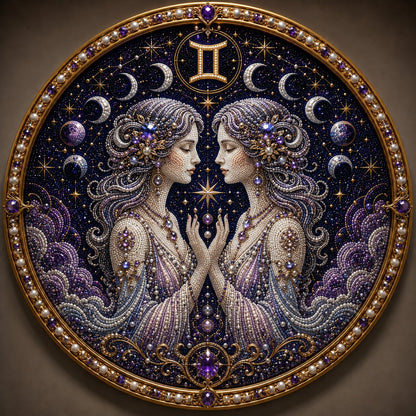 Premium 3D Pearlescent Zodiac Art Set