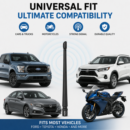 Universal Car Antenna Replacement, Signal-Receiving Auto Accessory Compatible with Ford, Toyota, Honda...