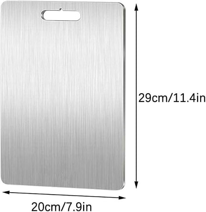 316 Stainless Steel Double-Sided Cutting Board for Meat Fruit & Vegetable