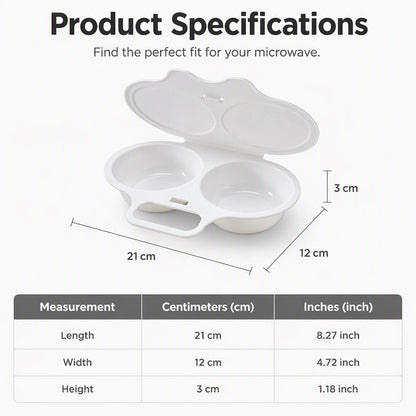 2PCS Microwave egg cooker