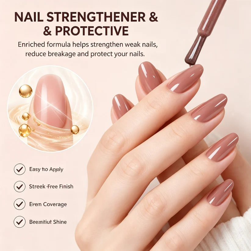 2PCS Quick Dry Mirror Nail Strengthener,Luxury Nail Polish