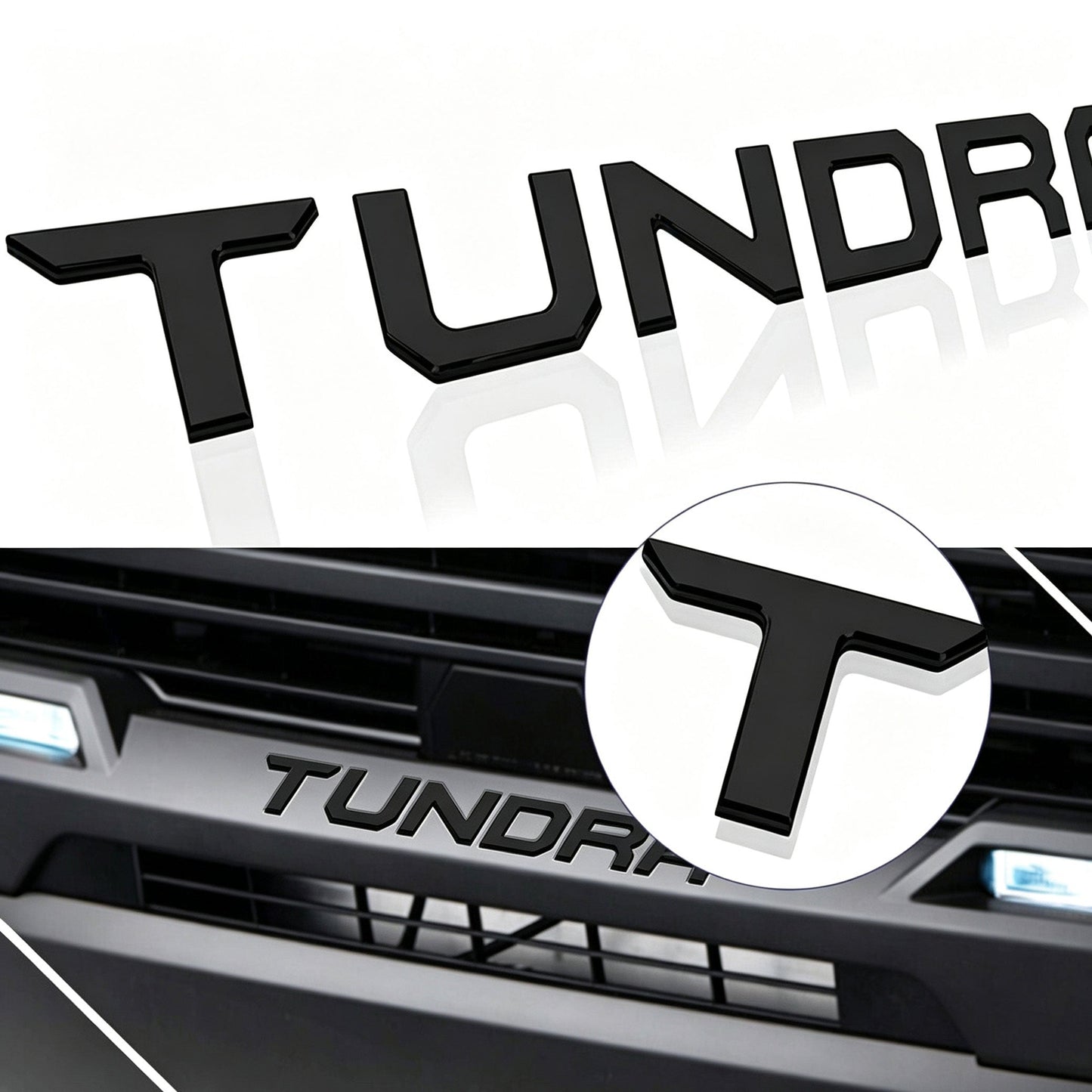 Premium Toyota Tundra Tailgate 3D Letter Insert Decals