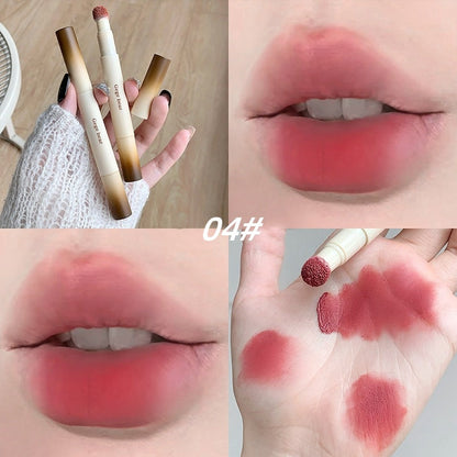 4-Piece Velvet Matte Lip Crayon Set – Waterproof, Kiss-Proof, and Smudge-Proof Lip Makeup Collection