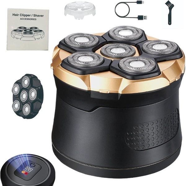 Bald Head Shaver LED Display Waterproof Rechargeable Long Battery