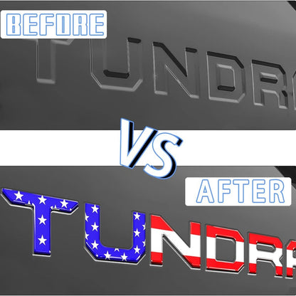 Premium Toyota Tundra Tailgate 3D Letter Insert Decals