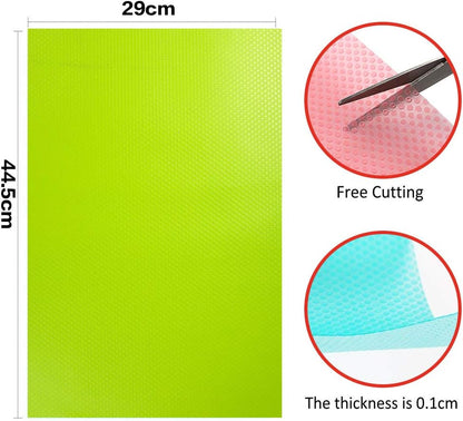 Refrigerator Liners for Shelves Non-Adhesive Shelf or Drawer Liner