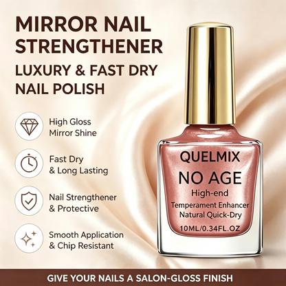 2PCS Quick Dry Mirror Nail Strengthener,Luxury Nail Polish