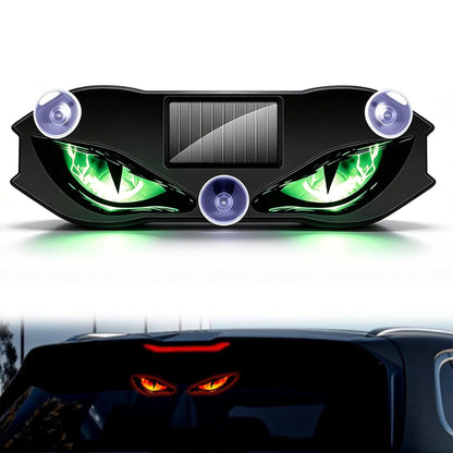 Solar Demon Eye LED Car Window Light, Wireless Demon Eyes Windshield Warning Lamp