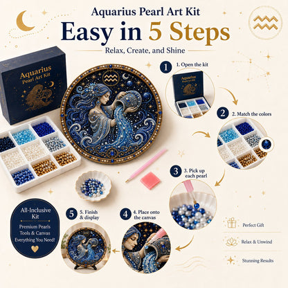 Premium 3D Pearlescent Zodiac Art Set