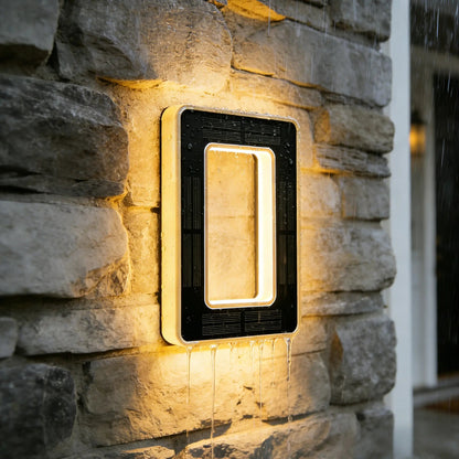 Solar Lighted House Numbers for Outside Waterproof LED Address Signs for Houses