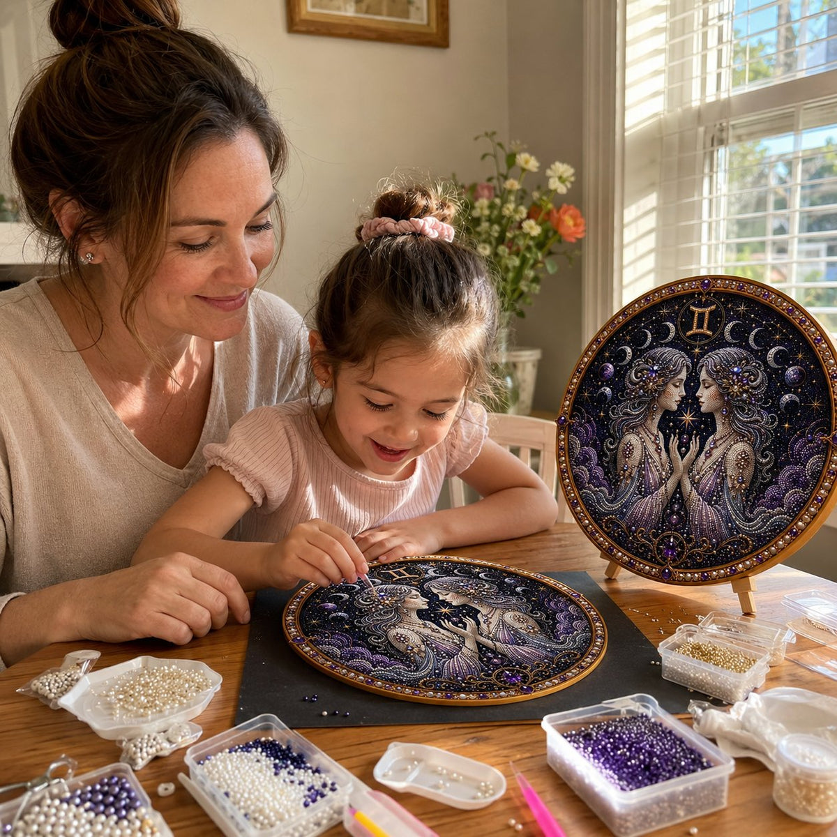 Premium 3D Pearlescent Zodiac Art Set