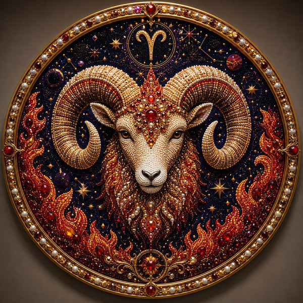 Premium 3D Pearlescent Zodiac Art Set