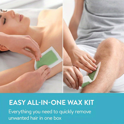 20PCS Wax Strips for Face & Body Hair Removal, Painless Hair Removal For All Skin Types