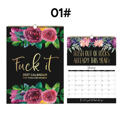 2027 Funny Mental Health Calendar for Tired