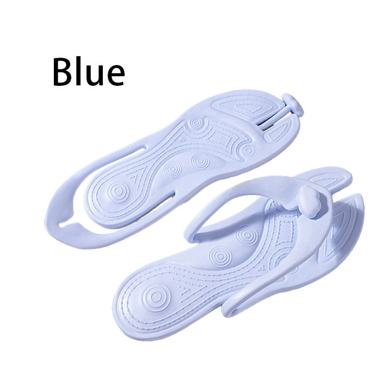 Foldable Non Slip Flip-Flop Travel Slippers - Lightweight EVA, Breathable, Waterproof, Shock-Absorbing Features for Unisex Adults