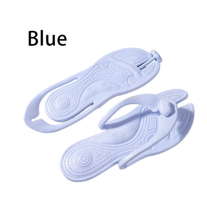 Foldable Non Slip Flip-Flop Travel Slippers - Lightweight EVA, Breathable, Waterproof, Shock-Absorbing Features for Unisex Adults