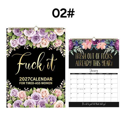 2027 Funny Mental Health Calendar for Tired