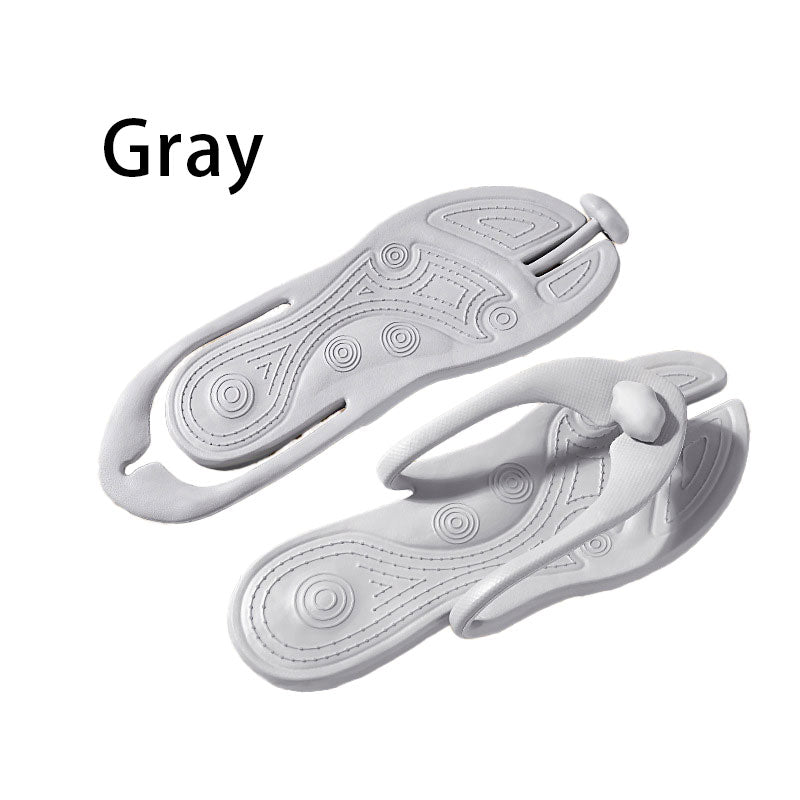 Foldable Non Slip Flip-Flop Travel Slippers - Lightweight EVA, Breathable, Waterproof, Shock-Absorbing Features for Unisex Adults