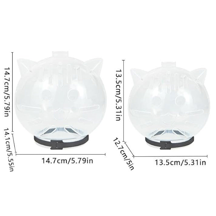 Cat Transparent Muzzle Breathable Face（2PCS）
