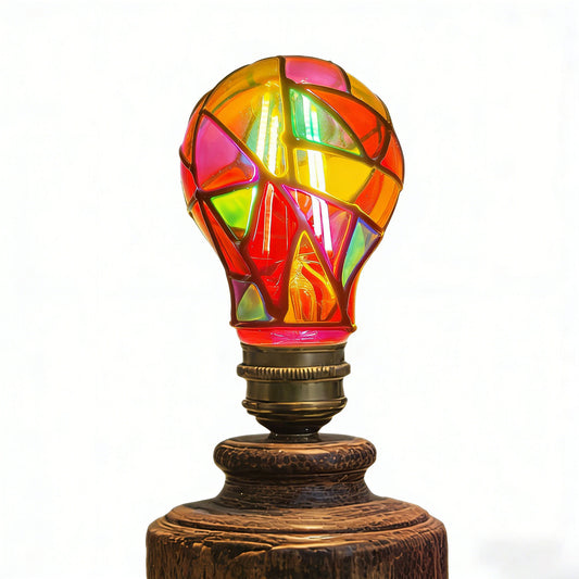 Stained Glass LED Light Bulb