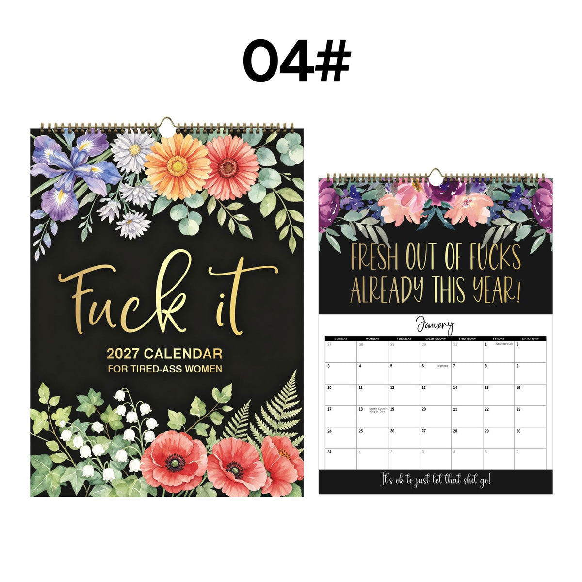 2027 Funny Mental Health Calendar for Tired